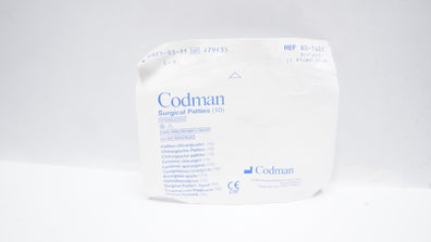 Codman 80-1401 Surgical Patties 0.75 x 0.75 inch - Pack of 10